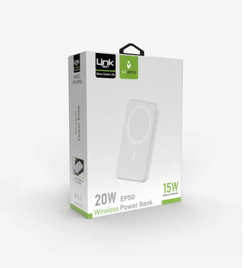 Linktech EP50 5000 mAh 15W Wireless PowerBank - Galeri Görseli