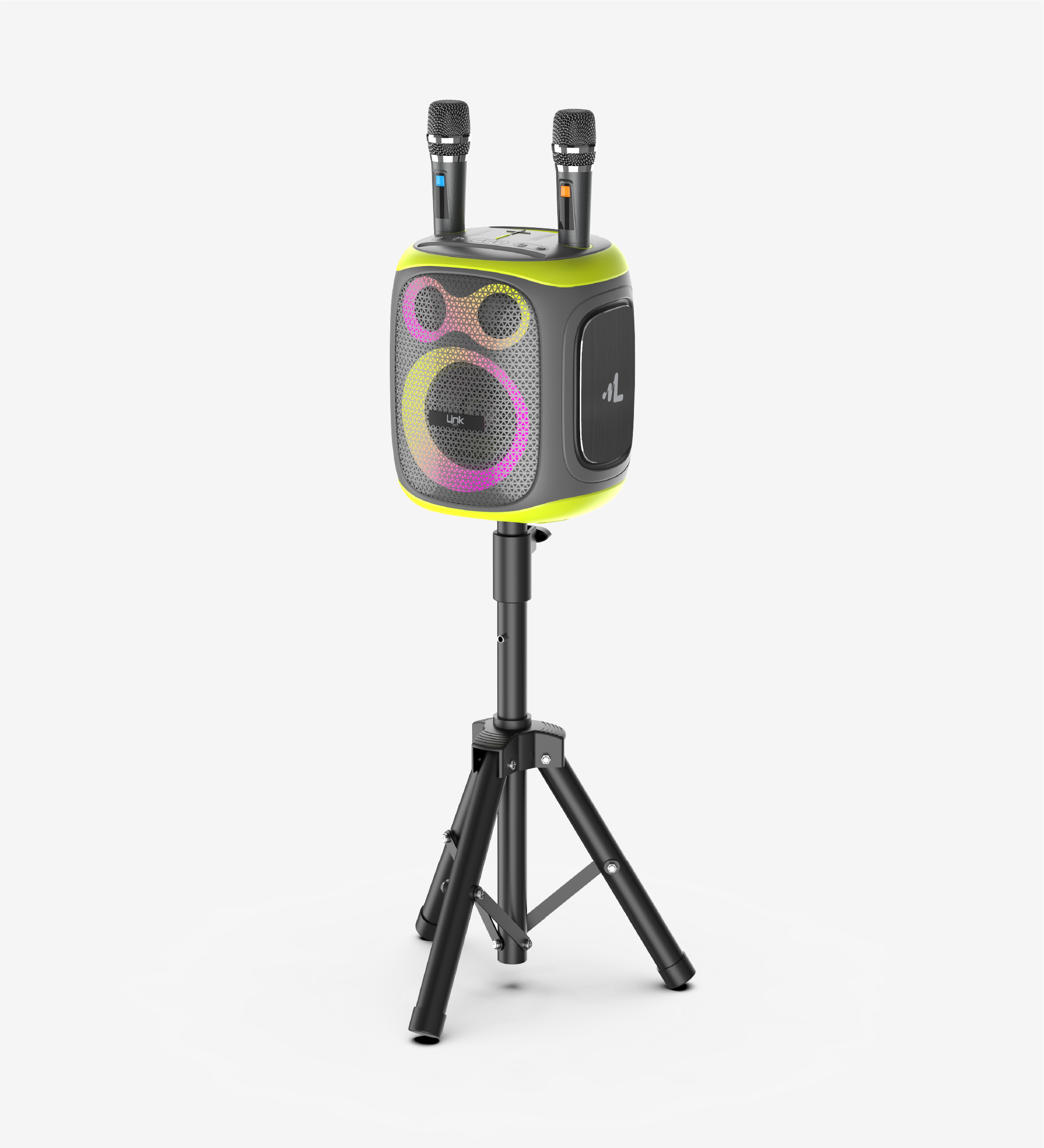 M421 Premium 120W Extra Bass Bluetooth Hoparlör Çift Kablosuz Mikrofonlu