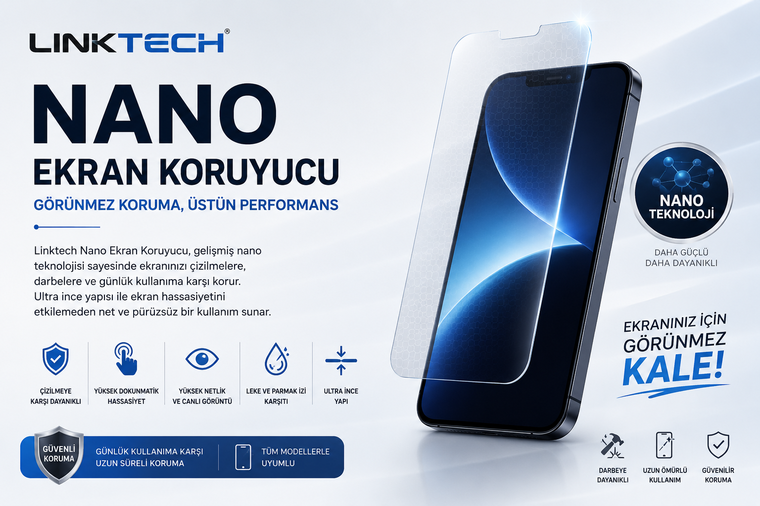 iPhone iPhone 13 Linktech Nano Ekran Koruyucu