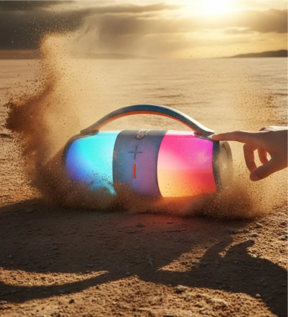 R128 Premium lighted Bluetooth Speaker - Galeri Görseli